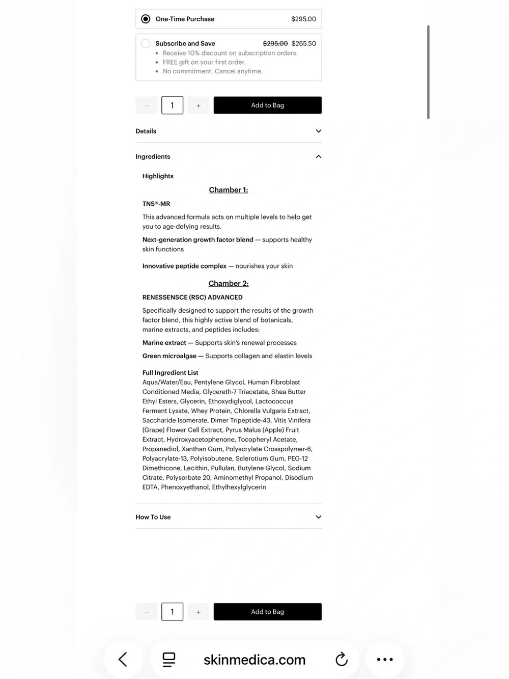 SkinMedica TNS Advanced+ Serum NEW